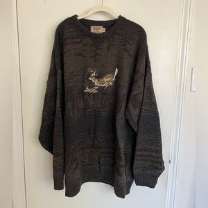 Vintage Cabelas embroidered deer sweater. Men’s size 2X Tall